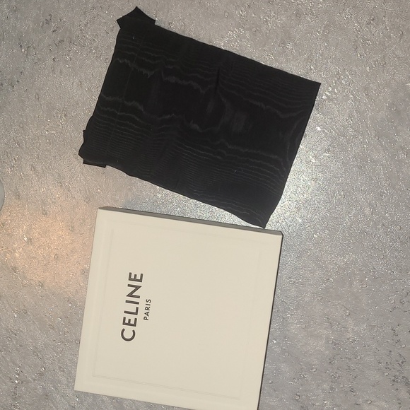 Celine Black and White Drawstring Pouch - Picture 9 of 14